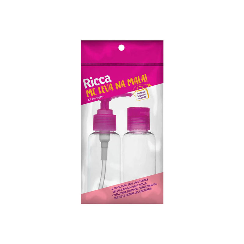 Conjunto de Frasco para Viagem Ricca 80ml