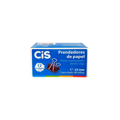 Prendedor de Papel 25 mm Cis 12 Unidades