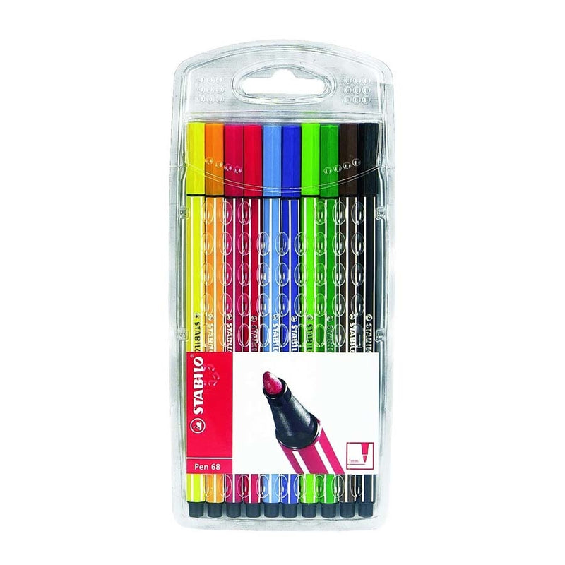 Caneta Hidrográfica Pen 6810 - Estojo Com 10 Unidades - Stabilo
