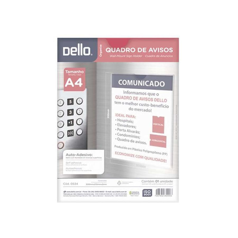 Quadro Multiuso A4 CRISTAL DELLO 0533.H.0012