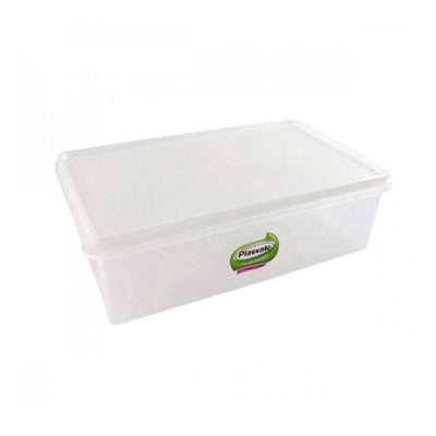 Caixa Retangular 11L Transparente - Plasvale