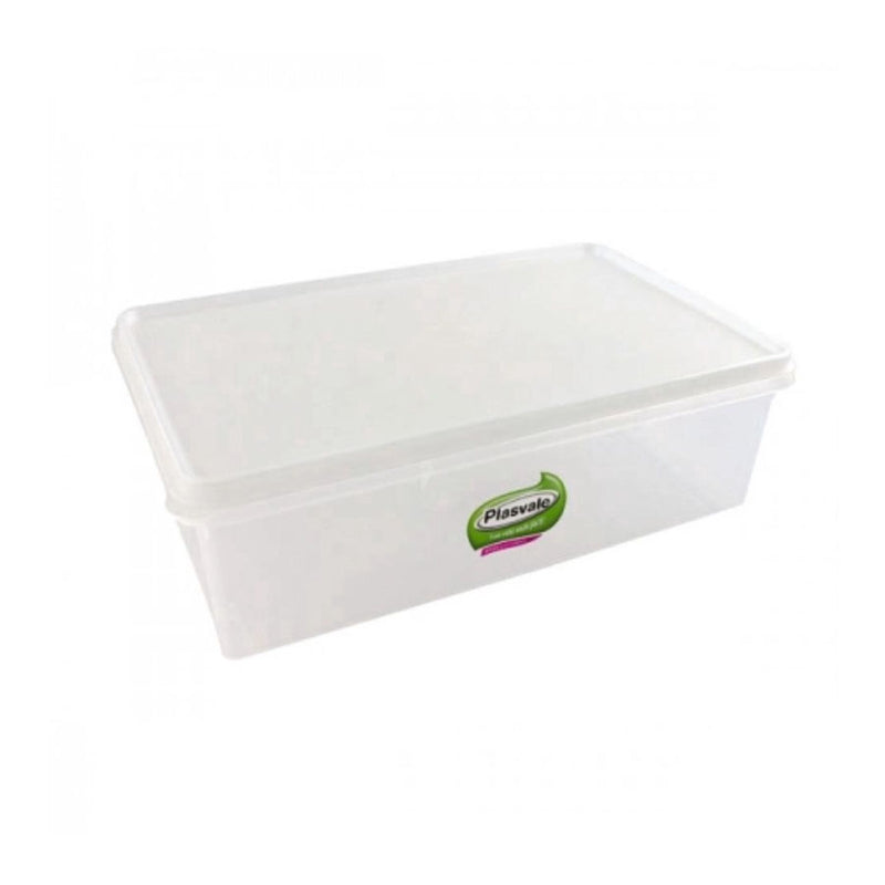 Caixa Retangular 11L Transparente - Plasvale