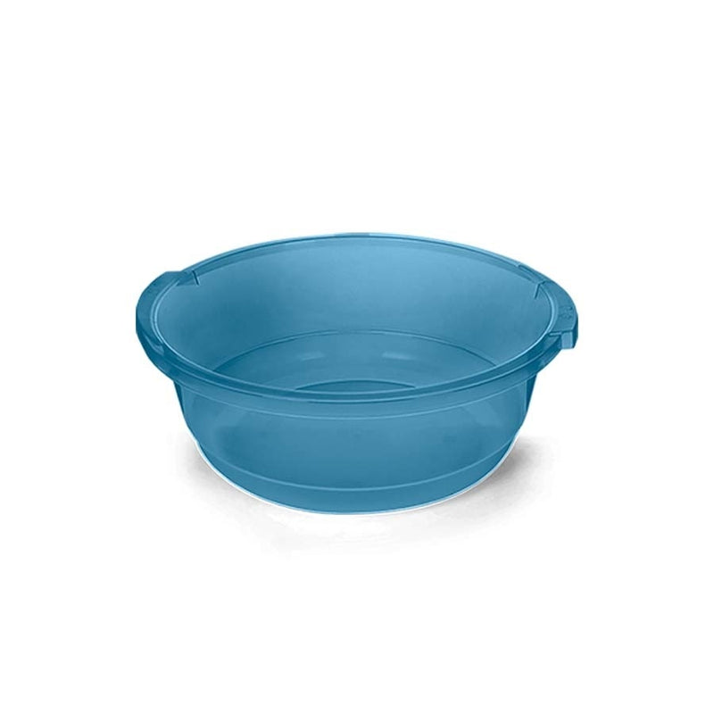 BACIA REDONDA 19,5 L AZUL COM TRANSPARÊNCIA