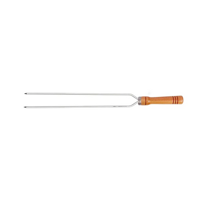 ESPETO ALUMÍNIO DUPLO PARA CHURRASCO 80CM
