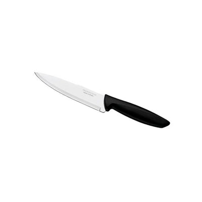 Faca Chef Tramontina Plenus com Lâmina em Aço Inox e Cabo de Polipropileno Preto