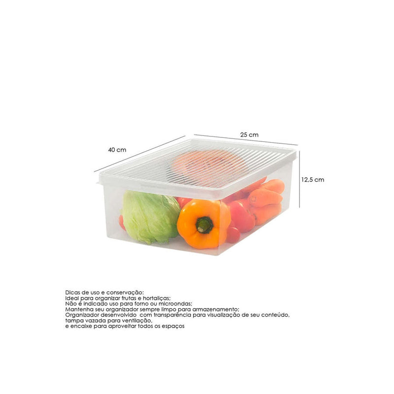 Caixa Organizadora para Frutas e Verduras 6,8 Litros - Ordene