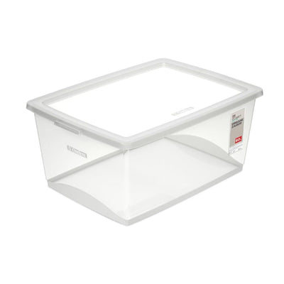 Organizador Plástico Cristal com Trava 60L