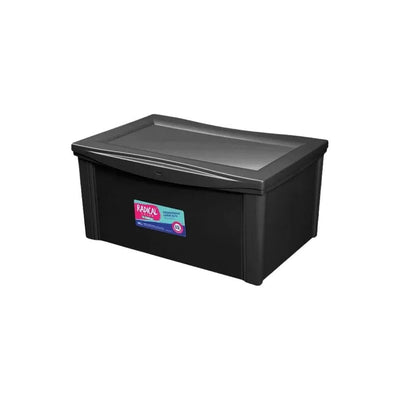 Organizador Plástico Preto de 65 Litros