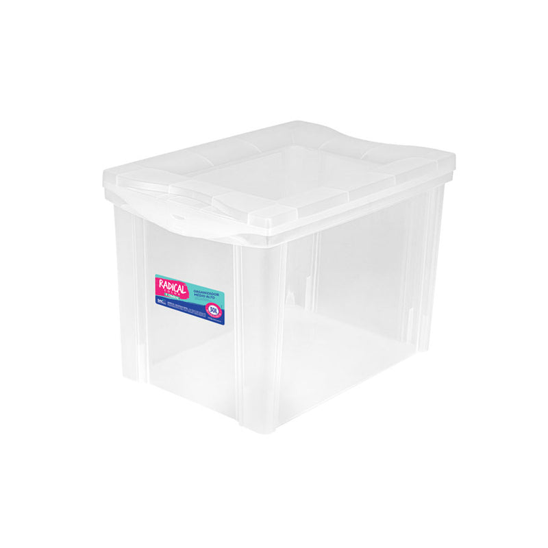 Organizador Plástico 30 Litros Cristal - Ordene