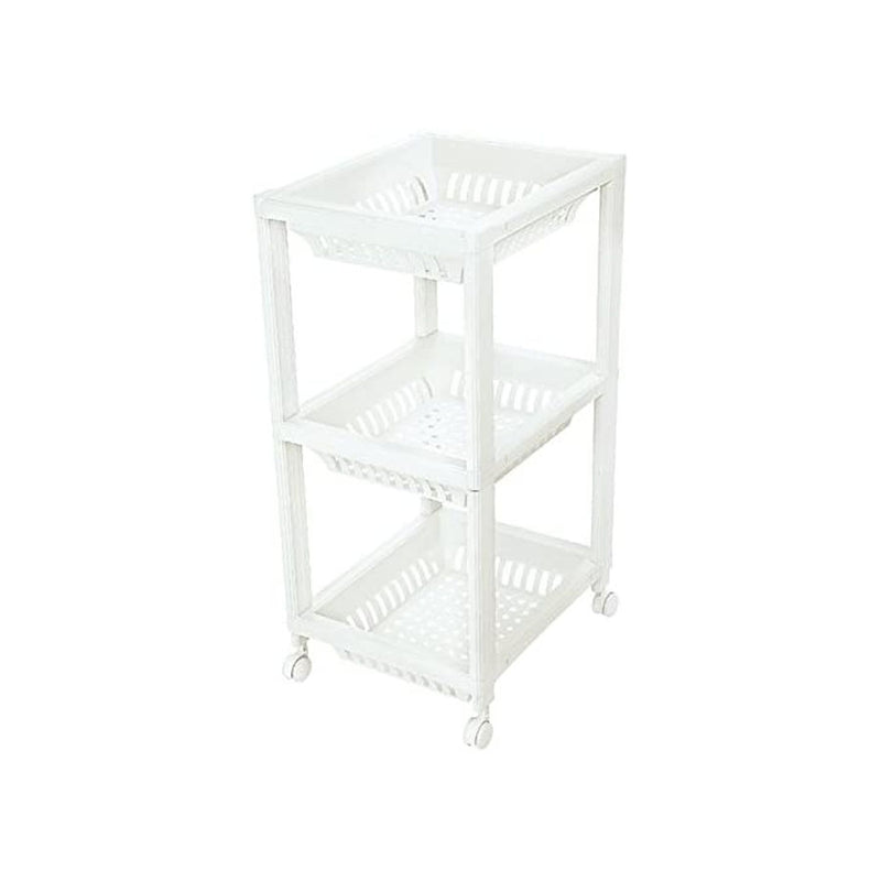 Fruteira com 3 Bandejas e Rodinhas 77x42cm - Ordene