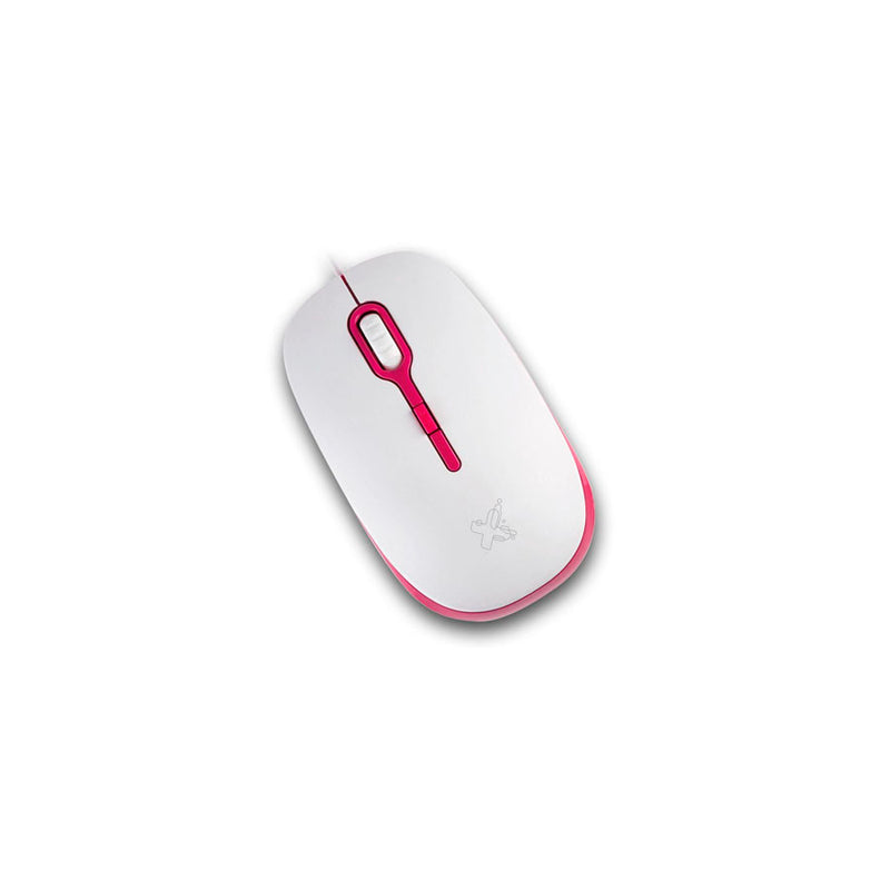 Mouse Óptico Soft Rosa 1200 DPI Maxprint