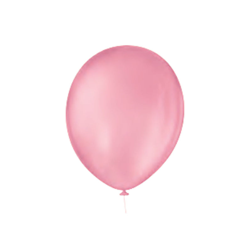 BALÃO LISO n°07 ROSA TUTTI FRUTTI Com 50 Unidades
