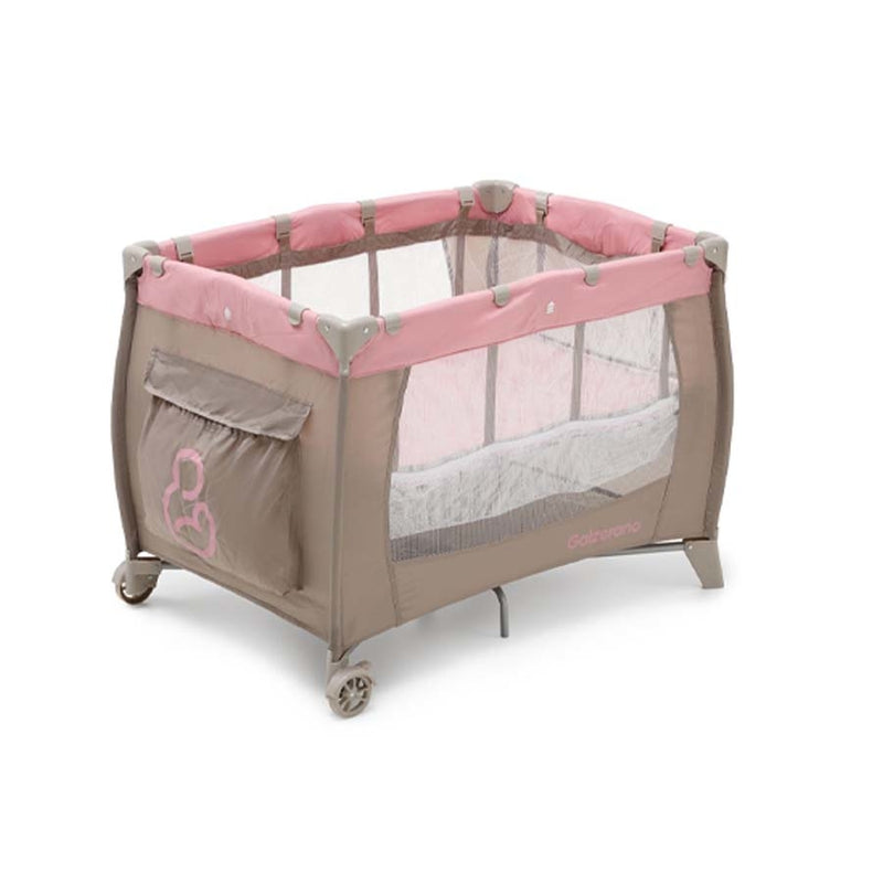 BERÇO SONHO GALZERANO CAPPUCCINO ROSA