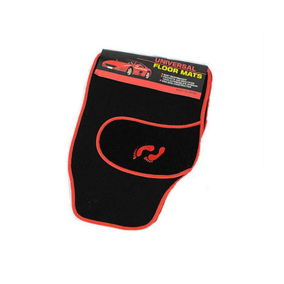 Tapete para Carro Universal Vermelho 4 Peças