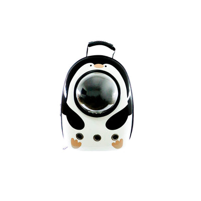 Mochila De Transporte Para Pets Com Visor Astronauta - Pinguim