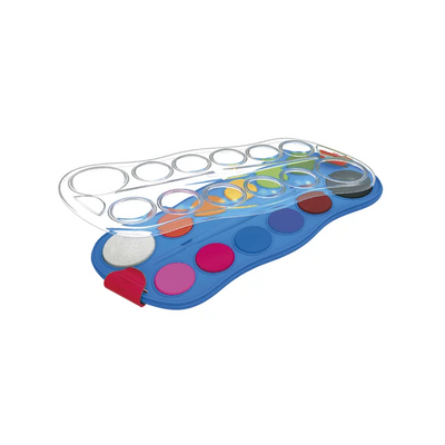 AQUARELA MEGA ACQUA COLOR - 12 CORES + 4 CORES REFIL - ESTOJO C/17 UN - TRIS