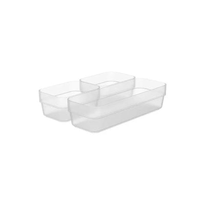 Conjunto DE Organizador de Gaveta Logic Mini/M Natural Ou