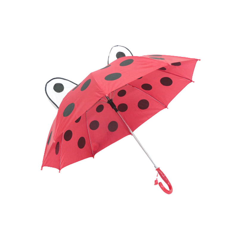 Guarda Chuva Infantil - Modelo Joaninha com Orelhinhas - vermelho