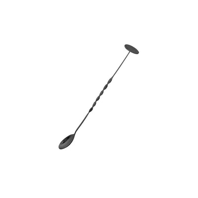 Colher Bailarina Com Disco Macerador Em Aço Inox Preta 28cm - Dynasty