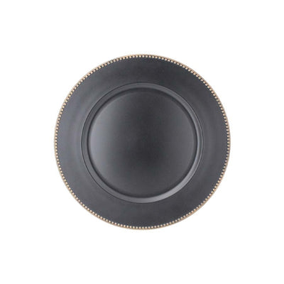 Sousplat em plástico Ø36cm cor preto