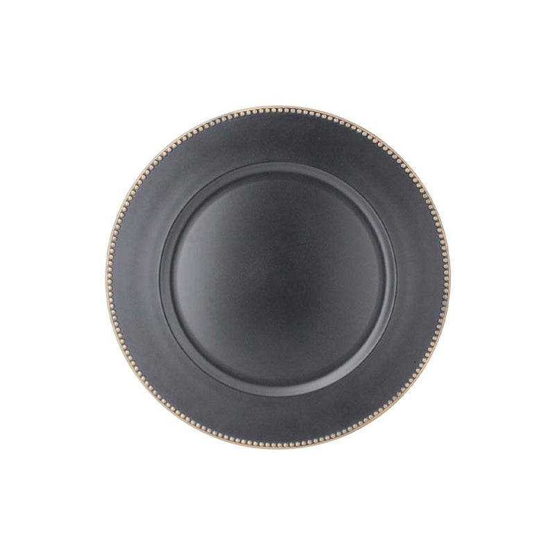 Sousplat em plástico Ø36cm cor preto