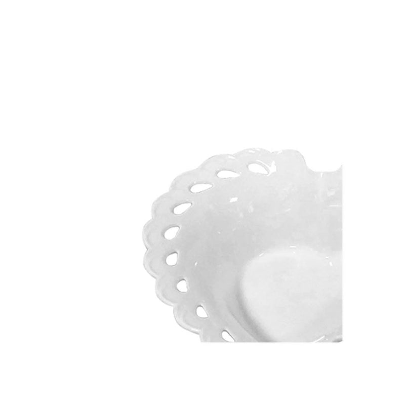 TRAVESSA CORAÇÃO EM PORCELANA 24X23 CM - FULL FIT