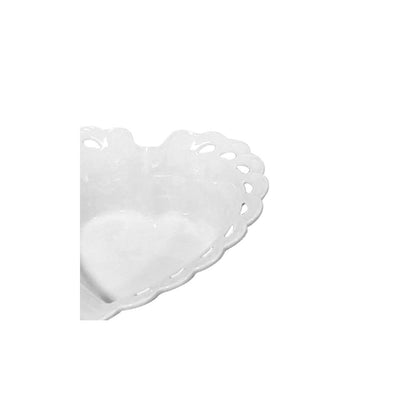 TRAVESSA CORAÇÃO EM PORCELANA 24X23 CM - FULL FIT