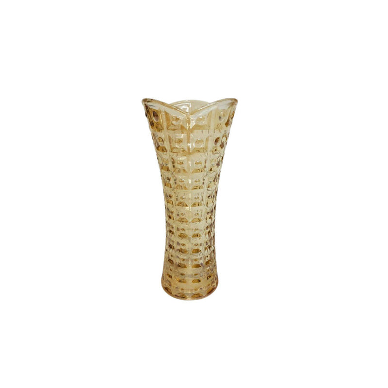 Vaso Chevalier Soli em Cristal Âmbar 18cm