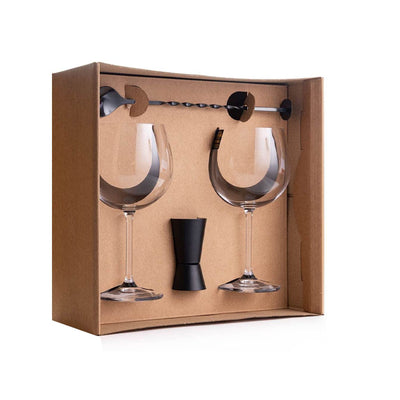 KIT DE 04 PEÇAS PARA GIN BOHEMIA AUTHENTIC COLLECTION L31XP31XA13CM