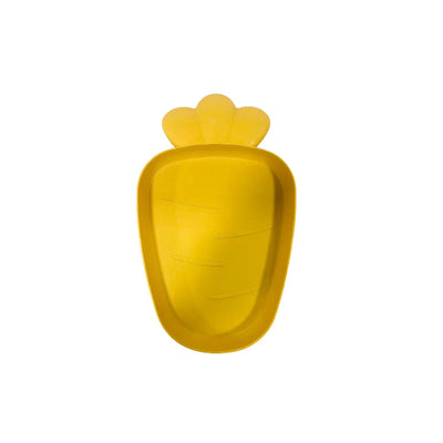 Prato Formato Cenoura Liso Amarelo