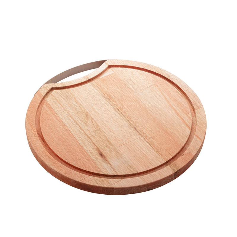Tábua de Madeira com Alça de Inox Liptus 36cm x 2cm - Woodart