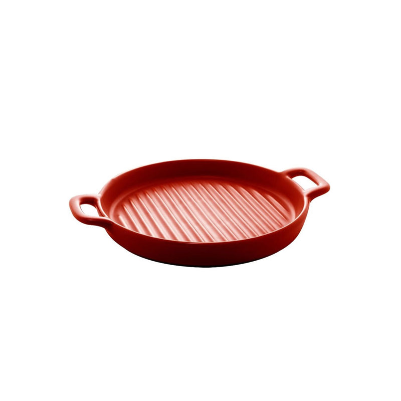 Travessa de Porcelana Nórdica Vermelho 23cm