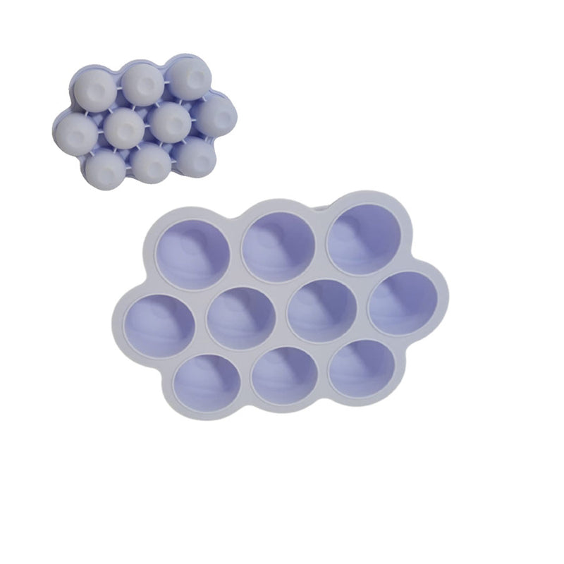 Forma de Silicone Branco para Gelo Redondo - SIL 028