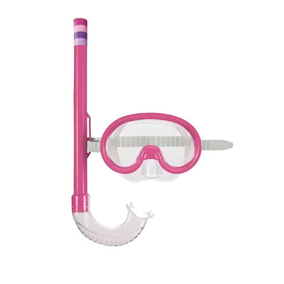 Máscara de Mergulho e Snorkel Infantil Rosa - Mor