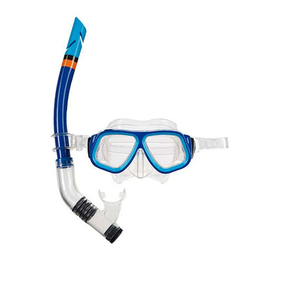 Máscara de Mergulho e Snorkel Juvenil Azul - Mor