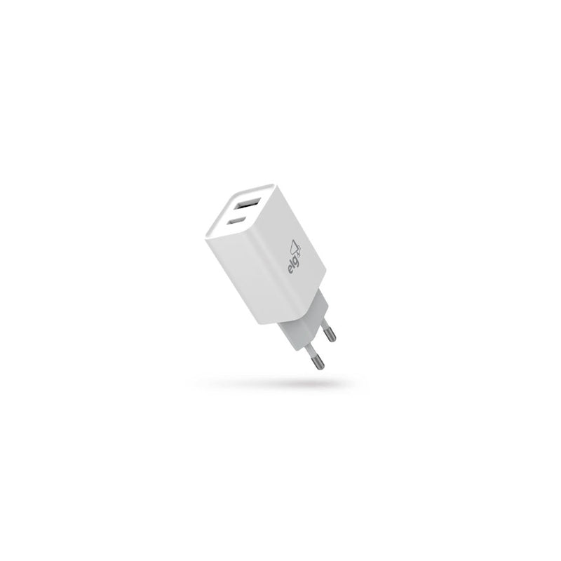 Carregador Universal de Parede elg W124C usb-c Branco
