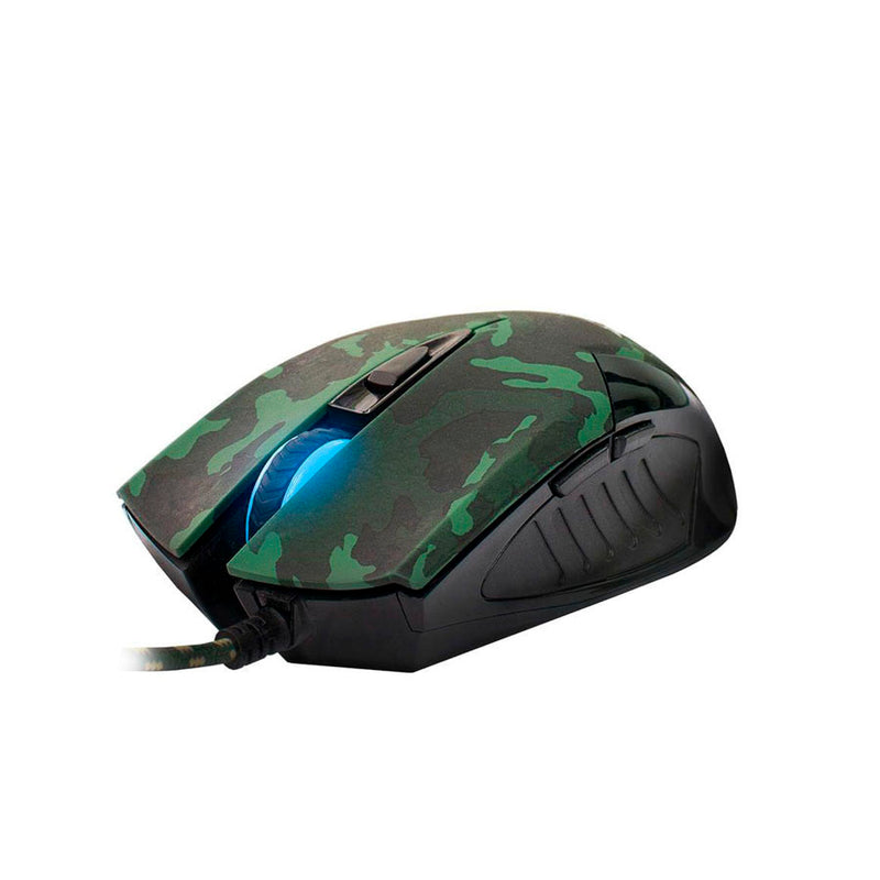 Combo 2 em 1 Mouse 6 Botões 3.200pi Led e Mousepad elg