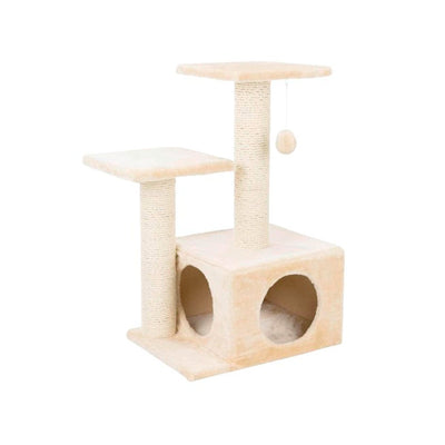 Arranhador para Gato Divertido Bege 2 Andares