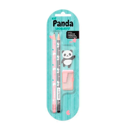 Kit Papelaria Panda - Leo&leo