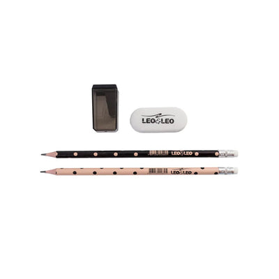 Kit Lapis Hb Poa 2 Lapis/Apontador/Borracha - Leo&leo