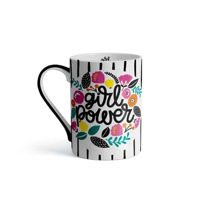 Caneca Porcelana Divertida Girl Power Café Água Chá 370 Ml- UD 248 - Up Home