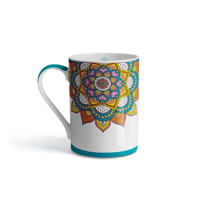 Caneca De Porcelana Mandala 370ml - Up Home UD249