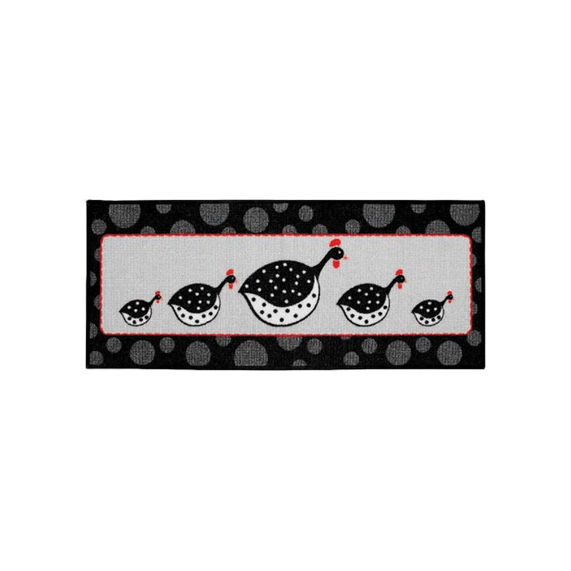 Tapete Clean para Cozinha Galinhas D'Angola 50x120cm