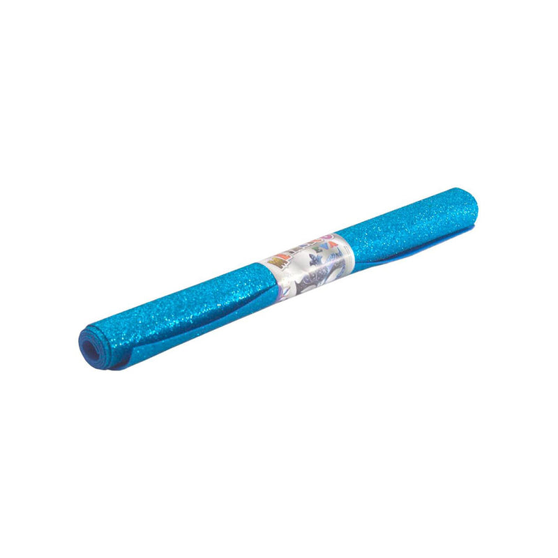 Borracha E.V.A Evamax Metal. 40x48cm Azul