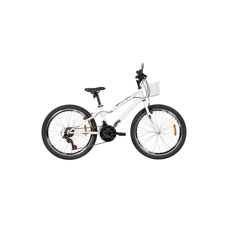BICICLETA CALOI CECI ARO 24 21 VELOCIDADES BRANCO A21