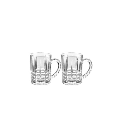 JOGO DE CANECAS PARA CAPPUCCINO EM VIDRO LYOR CALCUTA 390ML 2 PEÇAS