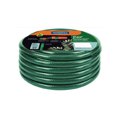 Mangueira Flex Tramontina Verde em PVC 3 Camadas 15 m com Engate Rosqueado e Esguicho