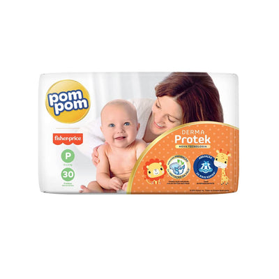 Fralda Pom pom Derma Protek Jumbo P Com 30 Unidades