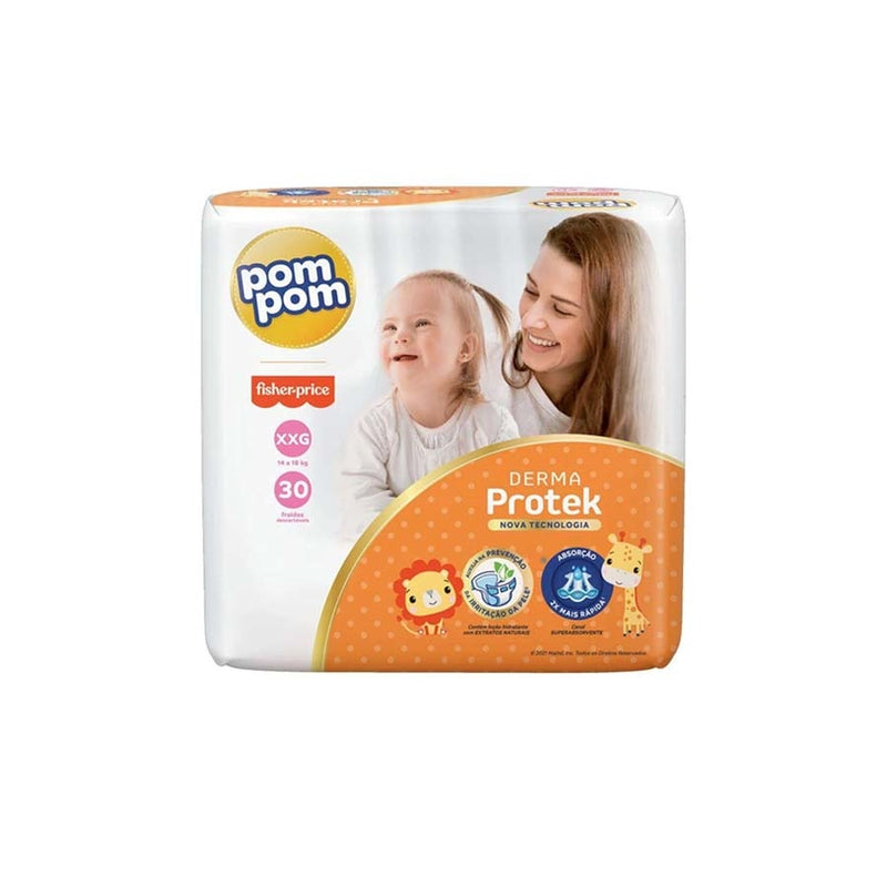 Fralda Pom Pom Derma Protek Mega XXG