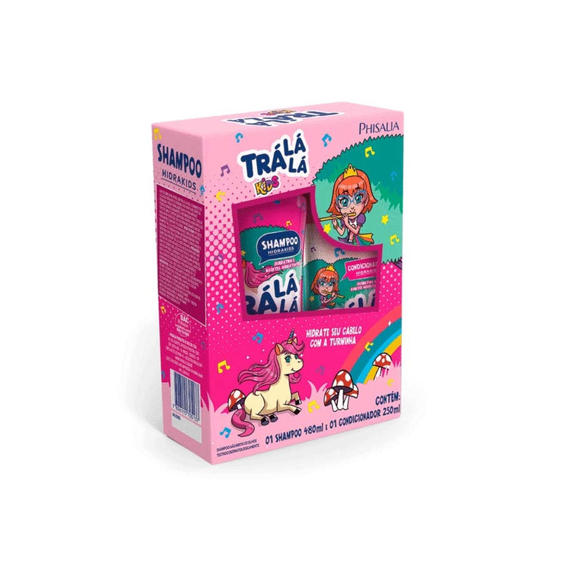 Kit Shampoo (480ml) + Condicionador (480ml) Trá Lá Lá Kids - HIDRAKIDS